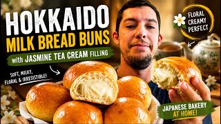 Hokkaido Milk Bread with Jasmine atea Cream Hokkaido Milk Bread with Jasmine atea Cream