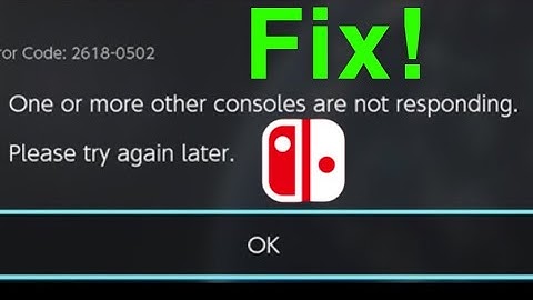 Nintendo Switch “One or more other consoles not responding” FIX!!