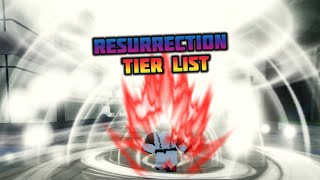 Resurrection Tier List In SOUL WAR *accurate?!*