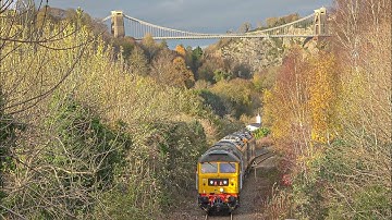 Class 99s on the Portbury Branch Line! 47749 leads brand new 99003 99004. 30/11/25