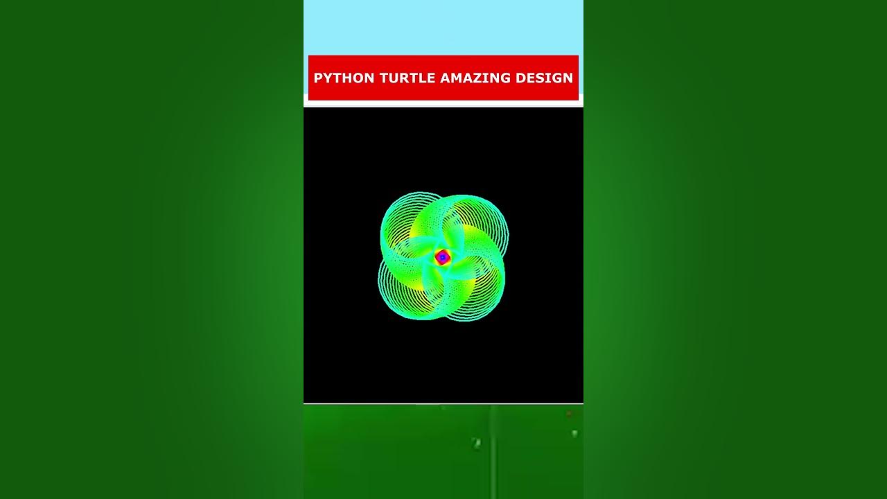 Python Turtle Graphics Code-Spiral Circles Design. - YouTube