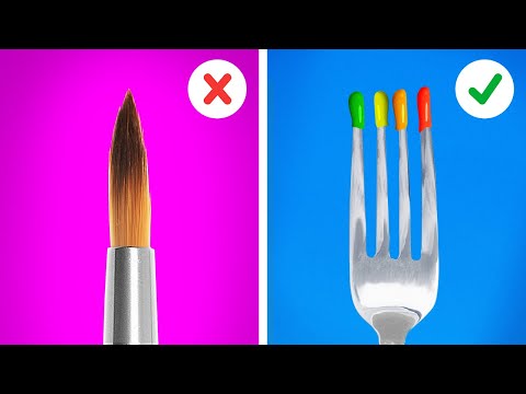 Simple Painting Tricks For Beginners And Professionals || Homemade Art Tutorial