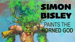 *RARE* SIMON BISLEY paints the Horned God