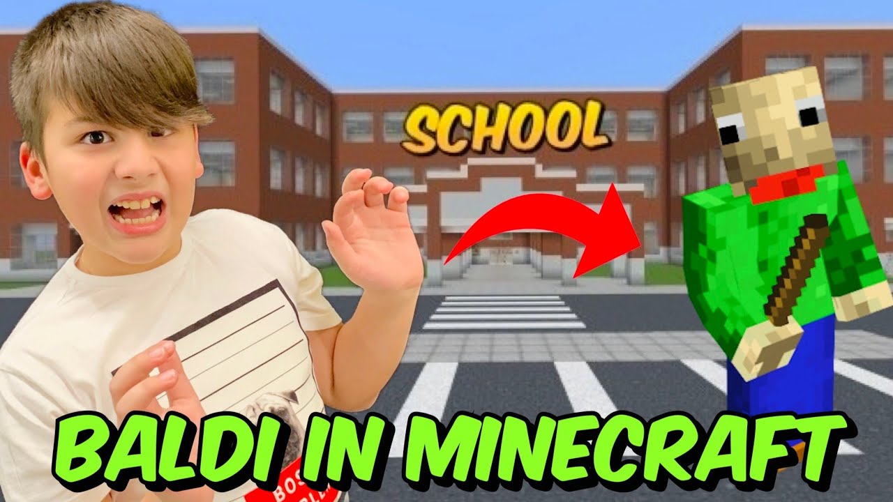 ΤΡΟΛΑΡΩ ΤΟ NOOBAKI ΠΟΥ ΕΓΙΝΕ BALDI ΣΤΟ ΣΧΟΛΕΙΟ Minecraft Famous Games @LetsPlayKristina