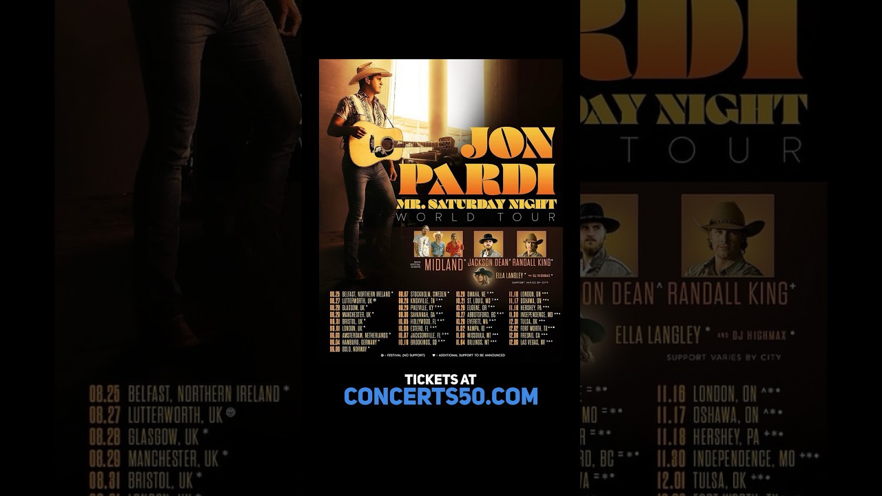 Award-Winning Country Star Jon Pardi Announces 2023 Mr. Saturday