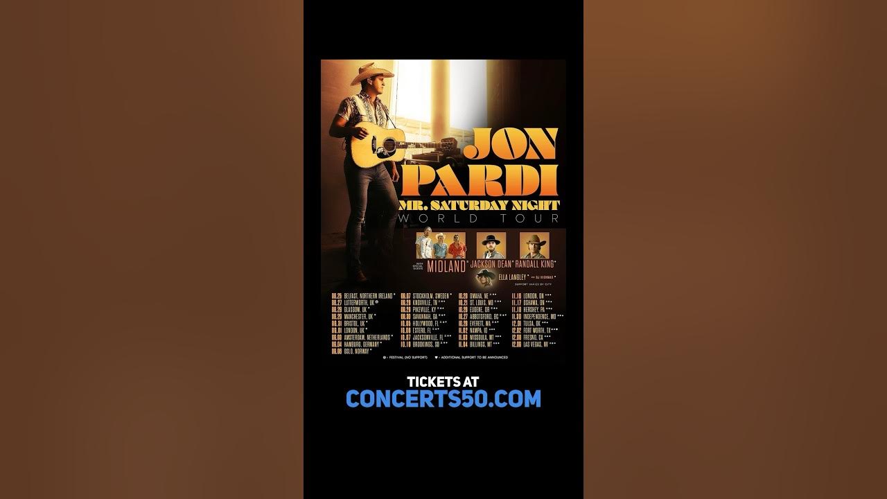 Award-Winning Country Star Jon Pardi Announces 2023 Mr. Saturday