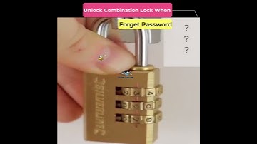 If you forget the password of the combination lock, see the unlocking technique! #shorts