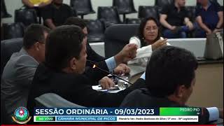 Confusão na Câmara Municipal de Picos: vereadores quase brigam em plenário