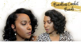 WATCH ME SLAY BRAIDLESS CROCHET BRAIDS|Bobbi Boss Brazilian Ocean Wave