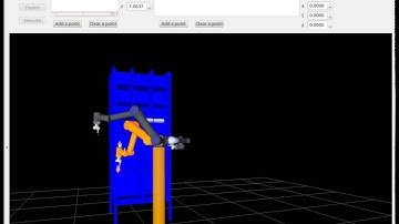 Multi points motion planning of a UR5 robot