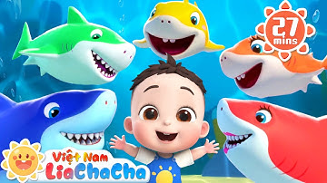 🦈 Nhảy cùng gia đình cá mập  | Cá mập con Lia và ChaCha | LiaChaCha - Ca Nhạc Thiếu Nhi Việt Nam