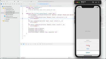 How to Add Action Sheet in Swift using UIAlertController (XCode 12)