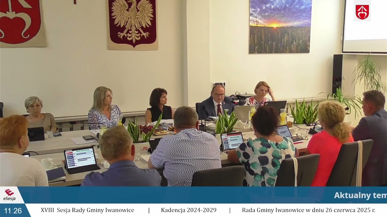 XVIII Sesja Rady Gminy Iwanowice - 26.06.2025 r. | Kadencja 2024-2029