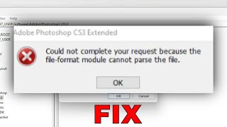 [Fix] Could Not Complete Your Request Because the File-Format Module Cannot Parse the File