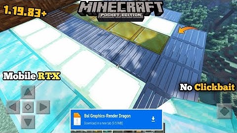 Rtx Shader For Minecraft PE -  1.19.83+ [ 1.20+ Support ] Working Shader