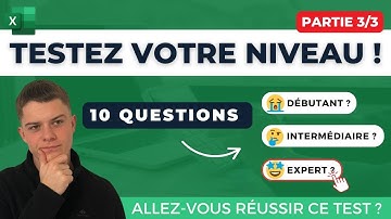 Quel est VOTRE niveau sur EXCEL ? Expert [3/3] - Test avec corrigé type TOSA, ENI...