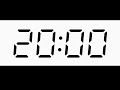 20 Minute Silent Timer - Loud Alarm at End! Workout, Homeschooling, Challenges, Studying, Cooking