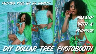 DIY PHOTO BOOTH FROM DOLLAR TREE!! | SANTIA RAMOS | MAKEUP WITH A PURPOSE | 2000s IG PHOTOSHOOT screenshot 4