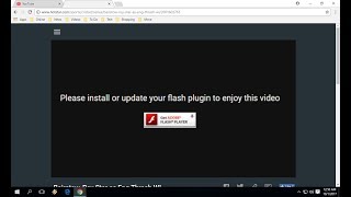 how to fix “install or update flash” error (video not playing)