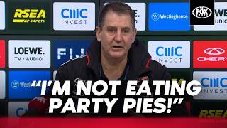 I'm always serious! Lyon clashes with press after Swans defeat 🥧 | Saint Kilda Press Conference