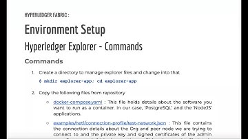Hyperledger Fabric : Session 16 | Hyperledger Explorer – Commands