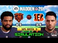 Bears vs Bengals NFL Week 9 | Madden 26 Game Predictions 🏈