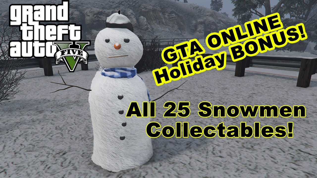 Snowmen collectibles event leaked ahead of launch in GTA Online