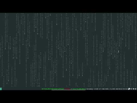 Some fun in the terminal with cmatrix! Run the matrix code in the terminal!