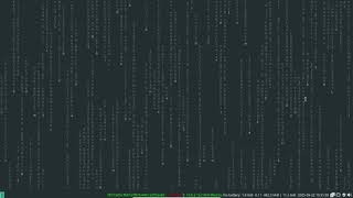 Some fun in the terminal with cmatrix! Run the matrix code in the terminal!