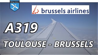 Brussels Airlines A319 Toulouse - Brussels