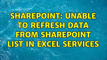 Sharepoint: Unable to refresh data from sharepoint list in excel services