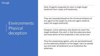 Udacity DRLND Multi-agent Research paper presentation