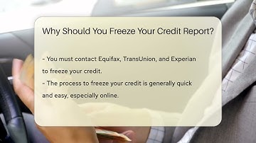 Why Should You Freeze Your Credit Report? - CreditGuide360.com