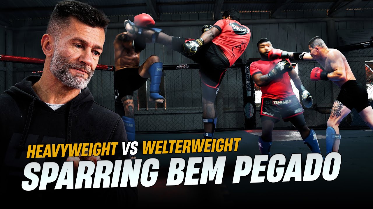 SPARRING de MMA Peso Pesado vs Peso Meio Médio YouTube