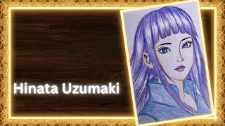 How to Draw Hinata Uzumaki Step-by-Step | Realistic Anime Manga Sketch | Mrs Sketch Drawing screenshot 4