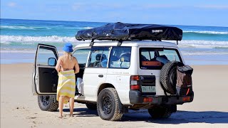 North Stradbroke Island (Minjerribah) | Sleeping in a 1997 Mitsubishi Pajero