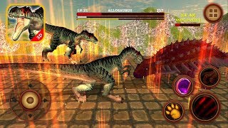 Allosaurus Simulator  Dinosaur Survival Battle 3D: How To Defeat Ankylosaurus Herbivore? screenshot 2