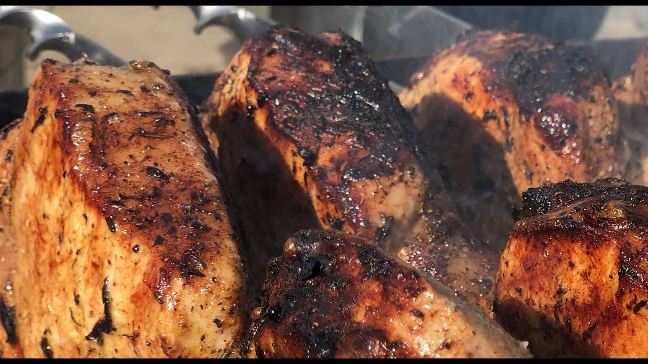 Шашлык из говядины в ананасовом маринаде! Яйца на шампурах!