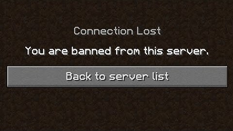 I got banned from my own server...