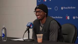 Sixers Tyrese Maxey Divulges Funny Back And Forth With Joel Embiid And Paul George Postgame