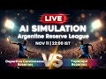Camioneros 2 VS Yupanqui 2 🔥 AI Simulation Match | Argentine Reserve League | FútbolStream360