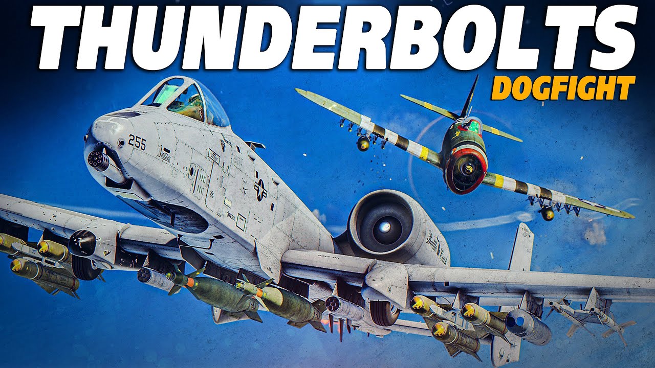 Old Vs New | A-10 Vs P-47 | Thunderbolts DOGFIGHT | Digital Combat  Simulator | DCS |