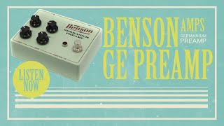 Benson Amps Germanium Preamp // Guitar Pedal Demo