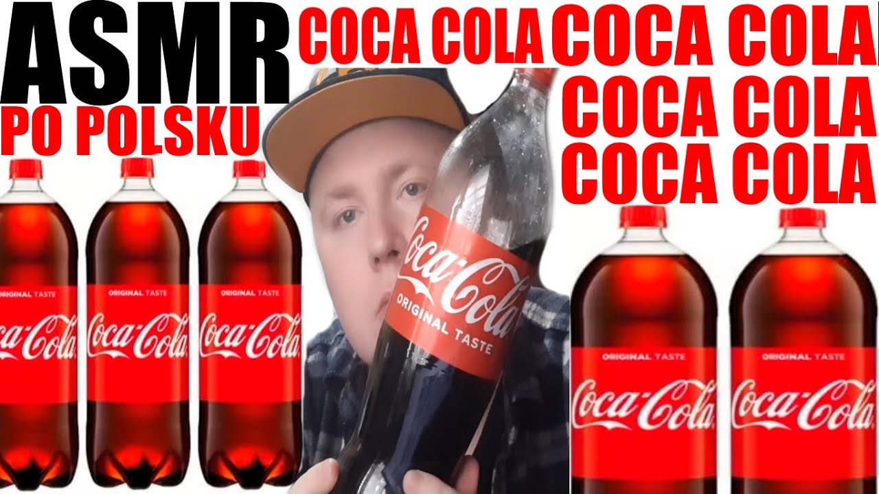 asmr po polsku coca cola part 4 dźwięki picia/asmr coca cola soda