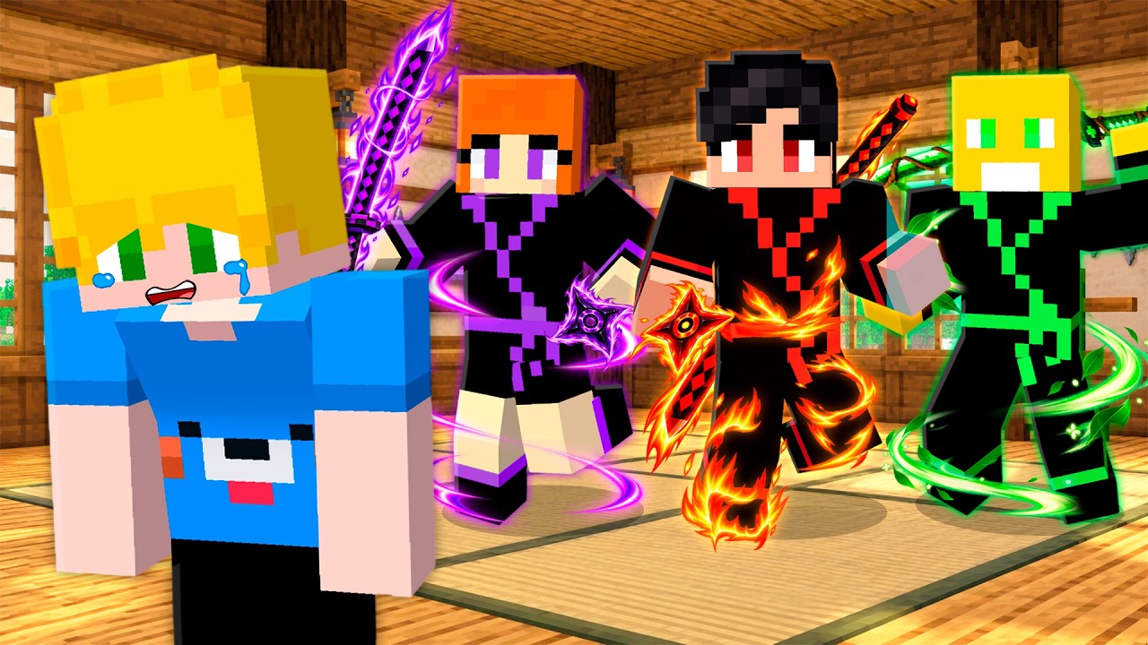Todo MUNDO virou NINJA menos EU no Minecraft!