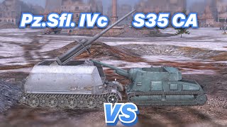 НА ЗАБИВ#63 | Какой МАНГАЛ лучше | Pz. Sfl. IVc против S35 CA | WoT Blitz | Zlobina Liza