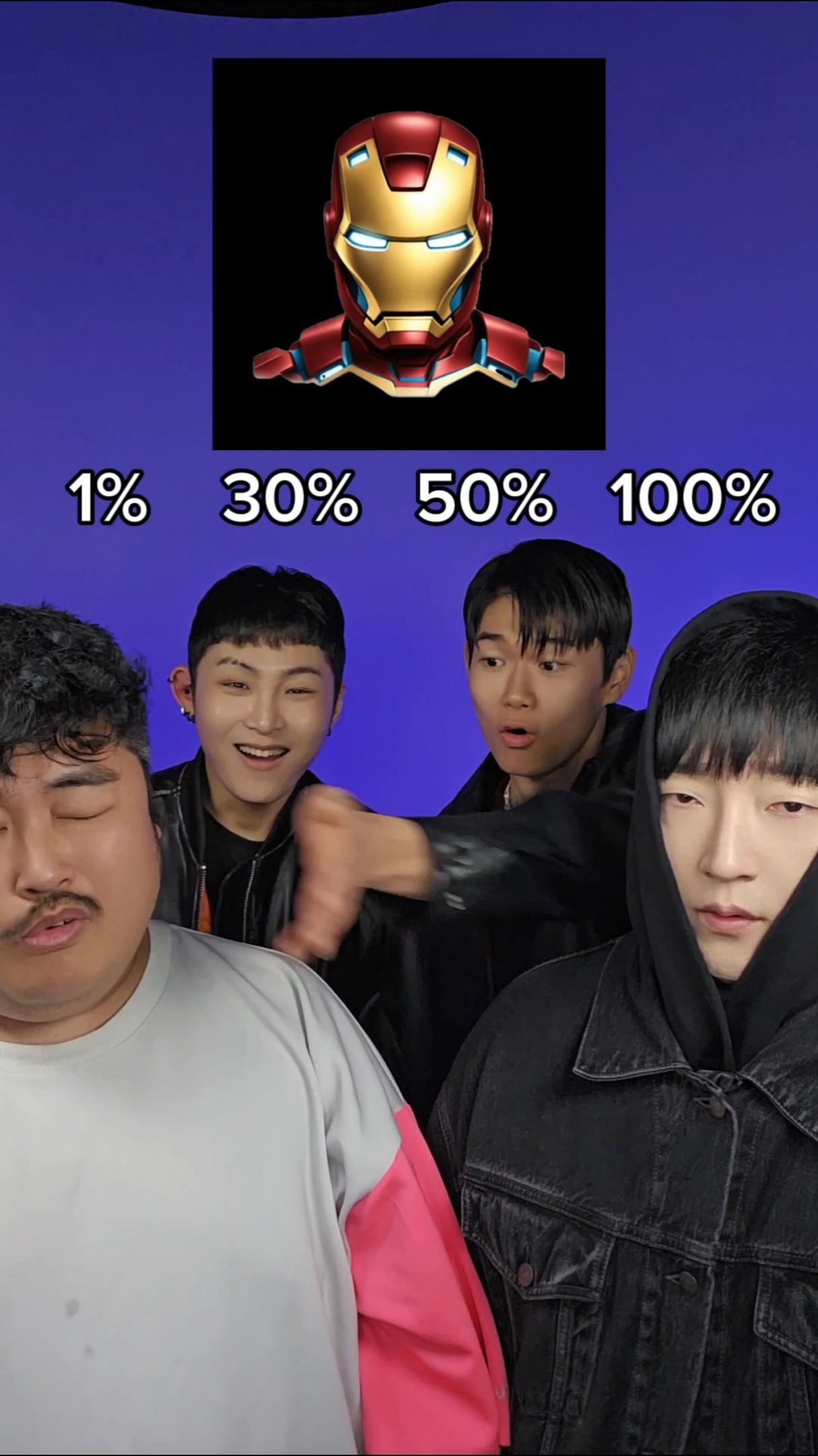 1% vs 30% vs 50% vs 100% #beatbox #tiktok
