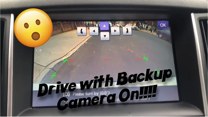 How to Drive with Backup Camera On- Q50/Q60 "Pops and Flames Clip"!!