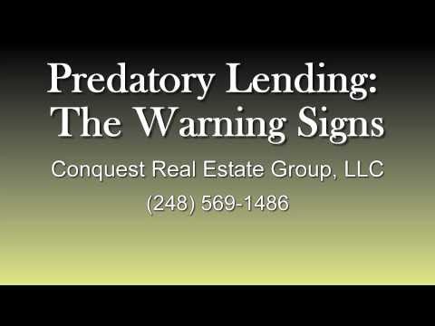 Predatory Lending: The Warning Signs