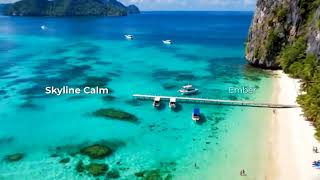Stress Relief Music Calm Ocean Waves for Relaxation & Peaceful Sleep Skiline Calm Ember screenshot 1